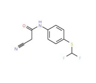 2-Cyano-N-(4-difluoromethylsulfanyl-phenyl)-acetamide - chemical structure image