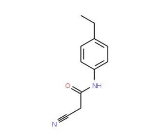 2-Cyano-N-(4-ethylphenyl)acetamide - chemical structure image