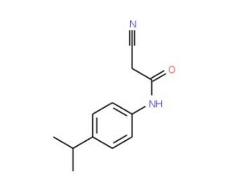 2-Cyano-N-(4-isopropylphenyl)acetamide - chemical structure image