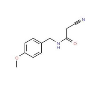 2-Cyano-N-(4-methoxybenzyl)acetamide - chemical structure image