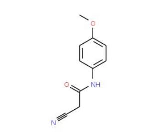 2-Cyano-N-(4-methoxyphenyl)acetamide (CAS 5382-38-7) - chemical structure image