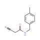 2-Cyano-N-(4-methylbenzyl)acetamide (CAS 64488-12-6) - chemical structure image