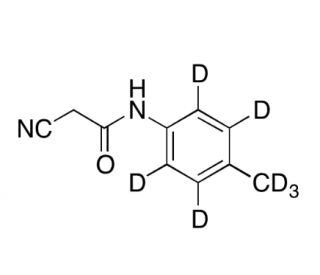 2-Cyano-N-(4-methylphenyl)acetamide-d7 (CAS 6876-54-6) - chemical structure image