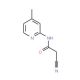 2-Cyano-N-(4-methylpyridin-2-yl)acetamide - chemical structure image