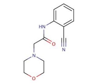 2-Cyano-N-(4-morpholin-4-yl-phenyl)-acetamide - chemical structure image
