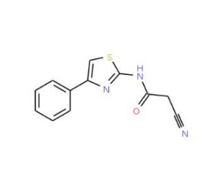 2-Cyano-N-(4-phenyl-1,3-thiazol-2-yl)acetamide - chemical structure image