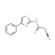 2-Cyano-N-(4-phenyl-1,3-thiazol-2-yl)acetamide - chemical structure image