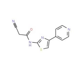 2-cyano-N-(4-pyridin-4-yl-1,3-thiazol-2-yl)acetamide - chemical structure image
