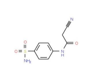 2-Cyano-N-(4-sulfamoyl-phenyl)-acetamide (CAS 32933-40-7) - chemical structure image