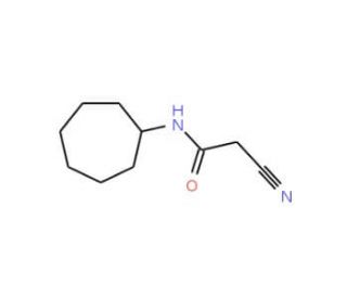 2-Cyano-N-cycloheptylacetamide - chemical structure image