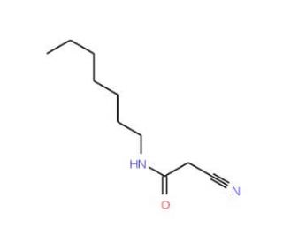 2-cyano-N-heptylacetamide (CAS 52493-38-6) - chemical structure image
