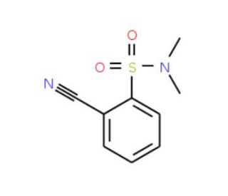 2-cyano-N,N-dimethylbenzenesulfonamide - chemical structure image
