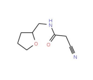 2-Cyano-N-(tetrahydrofuran-2-ylmethyl)acetamide - chemical structure image
