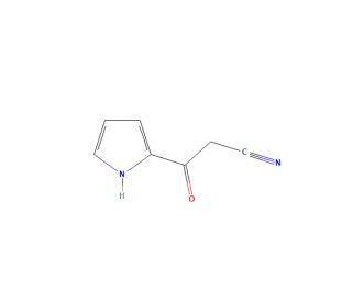 2-Cyanoacetylpyrrole (CAS 90908-89-7) - chemical structure image