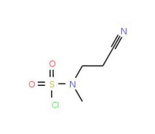 2-cyanoethyl(methyl)sulfamoyl chloride - chemical structure image