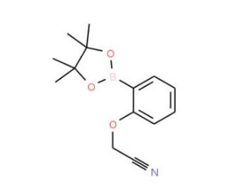 2-Cyanomethoxyphenylboronic acid, pinacol ester (CAS 936250-19-0) - chemical structure image