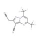 2-(Cyanomethyl)-5,7-bis(trifluoromethyl)pyrazolo-[1,5-a]pyrimidine-3-carbonitrile - chemical structure image