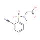 [[(2-cyanophenyl)sulfonyl](methyl)amino]acetic acid (CAS 1000931-63-4) - chemical structure image