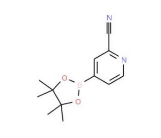 2-Cyanopyridine-4-boronic acid pinacol ester (CAS 741709-62-6) - chemical structure image
