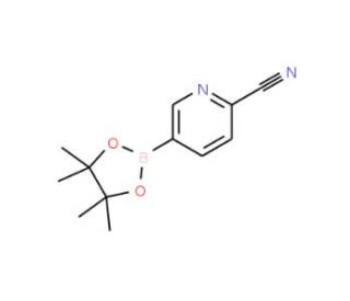 2-Cyanopyridine-5-boronic acid pinacol ester (CAS 741709-63-7) - chemical structure image