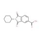 2-cyclohexyl-1,3-dioxoisoindoline-5-carboxylic acid (CAS 67822-74-6) - chemical structure image