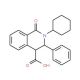 2-Cyclohexyl-1-oxo-3-phenyl-1,2,3,4-tetrahydro-4-isoquinolinecarboxylic acid (CAS 73349-37-8) - chemical structure image