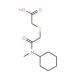({2-[cyclohexyl(methyl)amino]-2-oxoethyl}thio)acetic acid - chemical structure image