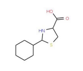 2-Cyclohexyl-thiazolidine-4-carboxylic acid - chemical structure image
