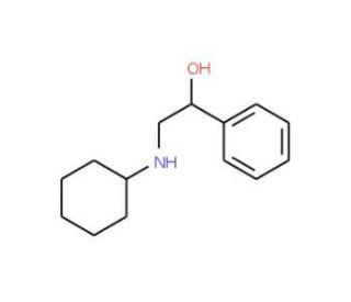 2-Cyclohexylamino-1-phenylethanol (CAS 6589-48-6) - chemical structure image