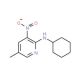 2-Cyclohexylamino-5-methyl-3-nitropyridine (CAS 1033202-68-4) - chemical structure image