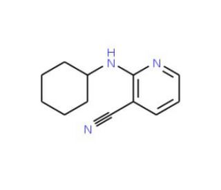 2-(cyclohexylamino)nicotinonitrile (CAS 77276-34-7) - chemical structure image