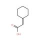 2-Cyclohexylideneacetic acid (CAS 1552-91-6) - chemical structure image