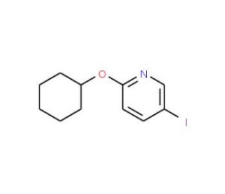 2-Cyclohexyloxy-5-iodopyridine - chemical structure image