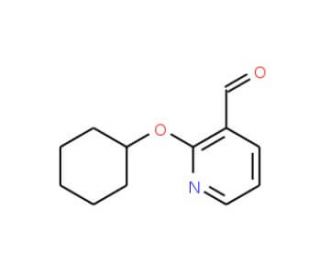 2-Cyclohexyloxypyridine-3-carboxaldehyde - chemical structure image