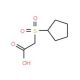 2-(cyclopentanesulfonyl)acetic acid - chemical structure image