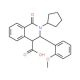 2-Cyclopentyl-3-(2-methoxyphenyl)-1-oxo-1,2,3,4-tetrahydro-4-isoquinolinecarboxylic acid - chemical structure image