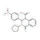 2-Cyclopentyl-3-(4-nitrophenyl)-1-oxo-1,2,3,4-tetrahydro-4-isoquinolinecarboxylic acid - chemical structure image