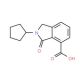 2-Cyclopentyl-3-oxo-2,3-dihydro-1H-isoindole-4-carboxylic acid - chemical structure image