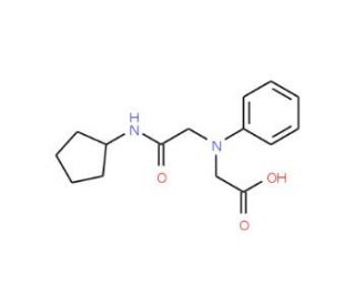 [[2-(Cyclopentylamino)-2-oxoethyl](phenyl)amino]-acetic acid - chemical structure image
