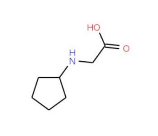 2-(cyclopentylamino)acetic acid (CAS 2521-84-8) - chemical structure image
