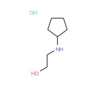 2-(cyclopentylamino)ethan-1-ol hydrochloride - chemical structure image