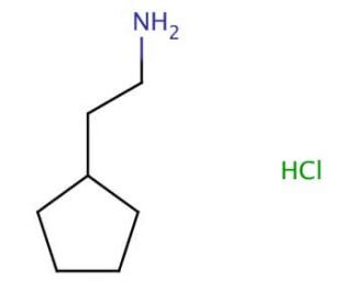 2-cyclopentylethanamine hydrochloride - chemical structure image