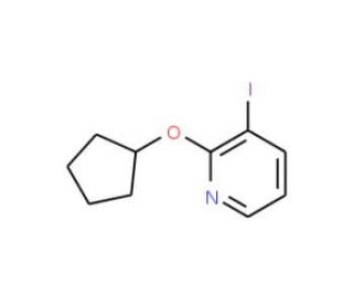 2-Cyclopentyloxy-3-iodopyridine - chemical structure image