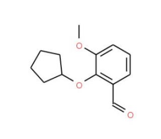 2-Cyclopentyloxy-3-methoxy-benzaldehyde - chemical structure image