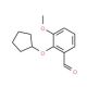 2-Cyclopentyloxy-3-methoxy-benzaldehyde - chemical structure image