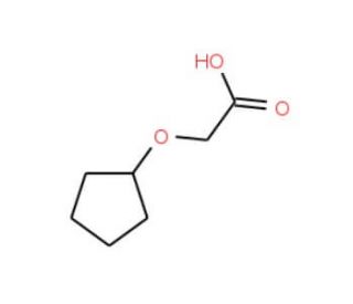 2-(cyclopentyloxy)acetic acid (CAS 95832-60-3) - chemical structure image