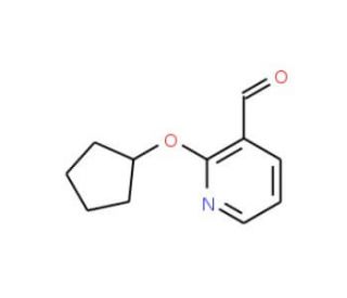 2-Cyclopentyloxypyridine-3-carboxaldehyde - chemical structure image