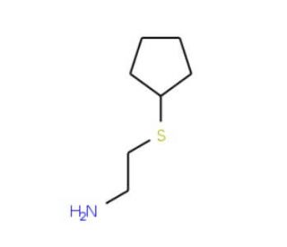 2-(cyclopentylthio)ethanamine - chemical structure image