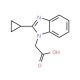(2-Cyclopropyl-1H-benzimidazol-1-yl)acetic acid (CAS 97968-85-9) - chemical structure image