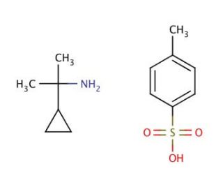 2-Cyclopropyl-2-propylamine p-toluenesulfonate salt (CAS 172947-14-7) - chemical structure image